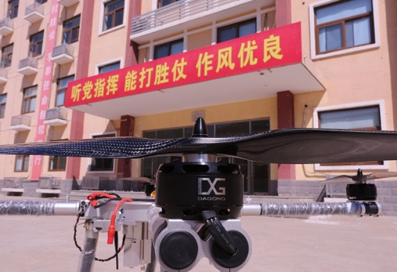大工科技系留無人機(jī)在北京武警總部“大顯身手”